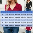 thumbnail image 4 of aidice Going out Tops for Women Lapel Collared V Neck Slim Fitted Stretch Long Sleeve Shirt Basic Comfy Undershirt Pullover, 4 of 7