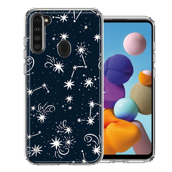 MUNDAZE For Samsung A21 Stargazing Design Double Layer Phone Case Cover