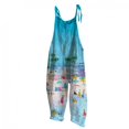 thumbnail image 1 of TIMIFIS Combinaison Femme Décontractée Imprimé Floral Sans Manches Bretelles Spaghetti Pantalon Grand, 1 of 3