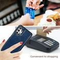 thumbnail image 5 of for Samsung Galaxy A32 5G (Not 4G) Wallet Case with Card Holder,PU Leather Kickstand Card Slots Case Double Magnetic Clasp Durable Shockproof Cover for Samsung Galaxy A32 5G Blue-SK, 5 of 15