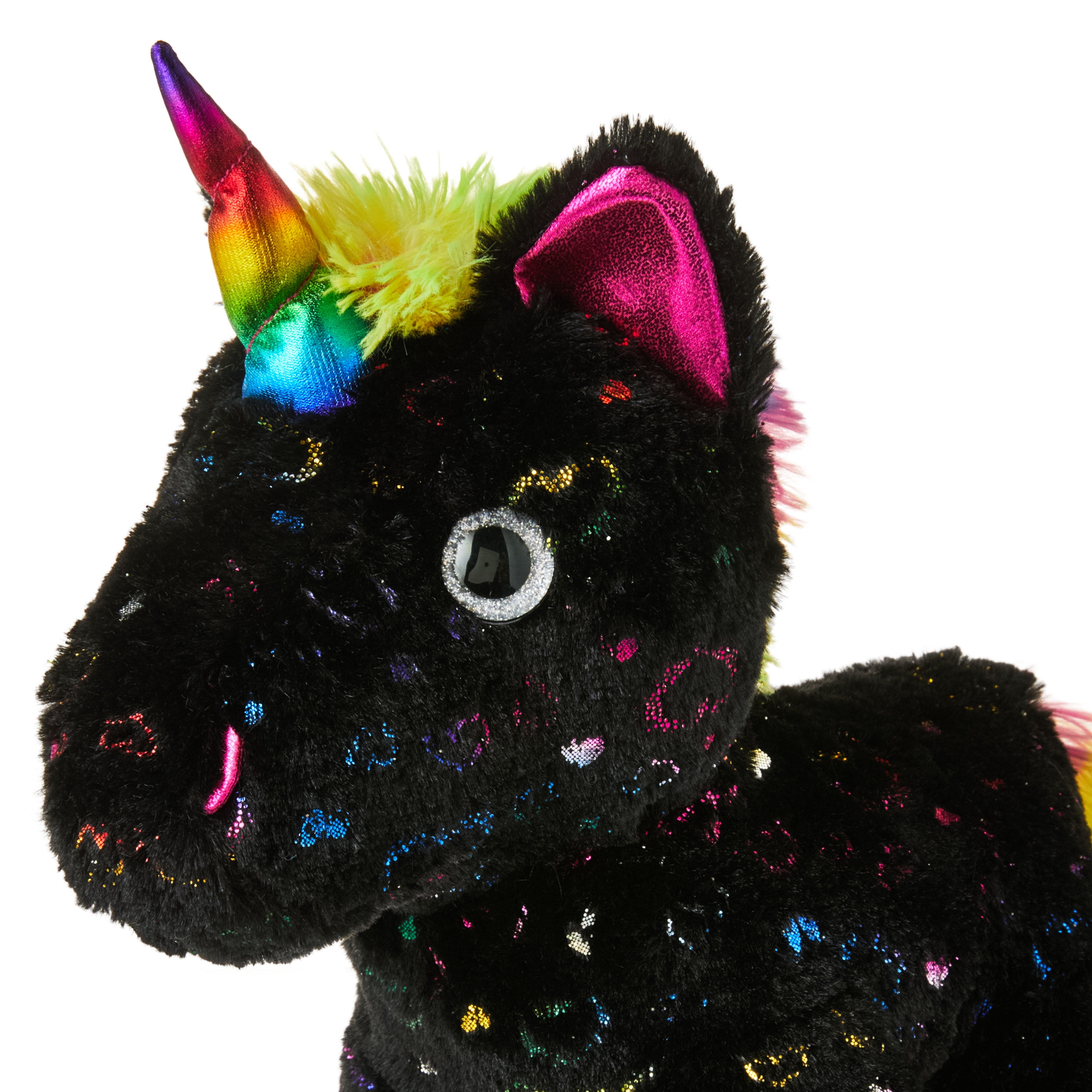 Valentine s Day Black Unicorn Plush Toy 13