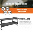 thumbnail image 3 of Disc-O-Bed 2XL Outdoor Convertible 2 Person Portable Camping Cot Bunk System, Black, 3 of 13