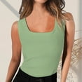 thumbnail image 2 of Weikingp Thin Strap Tank Tops For Women Summer Tops For Teens Trendy Halter Tops For Women Thick Strap Tank Tops For Women Womens Loose Tank Tops Green L, 2 of 5