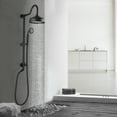 thumbnail image 2 of PROOX Wall Mount Bathroom Rainfall Shower Fixtures Faucet with 8 inch Shower Head Handheld, 2 of 7