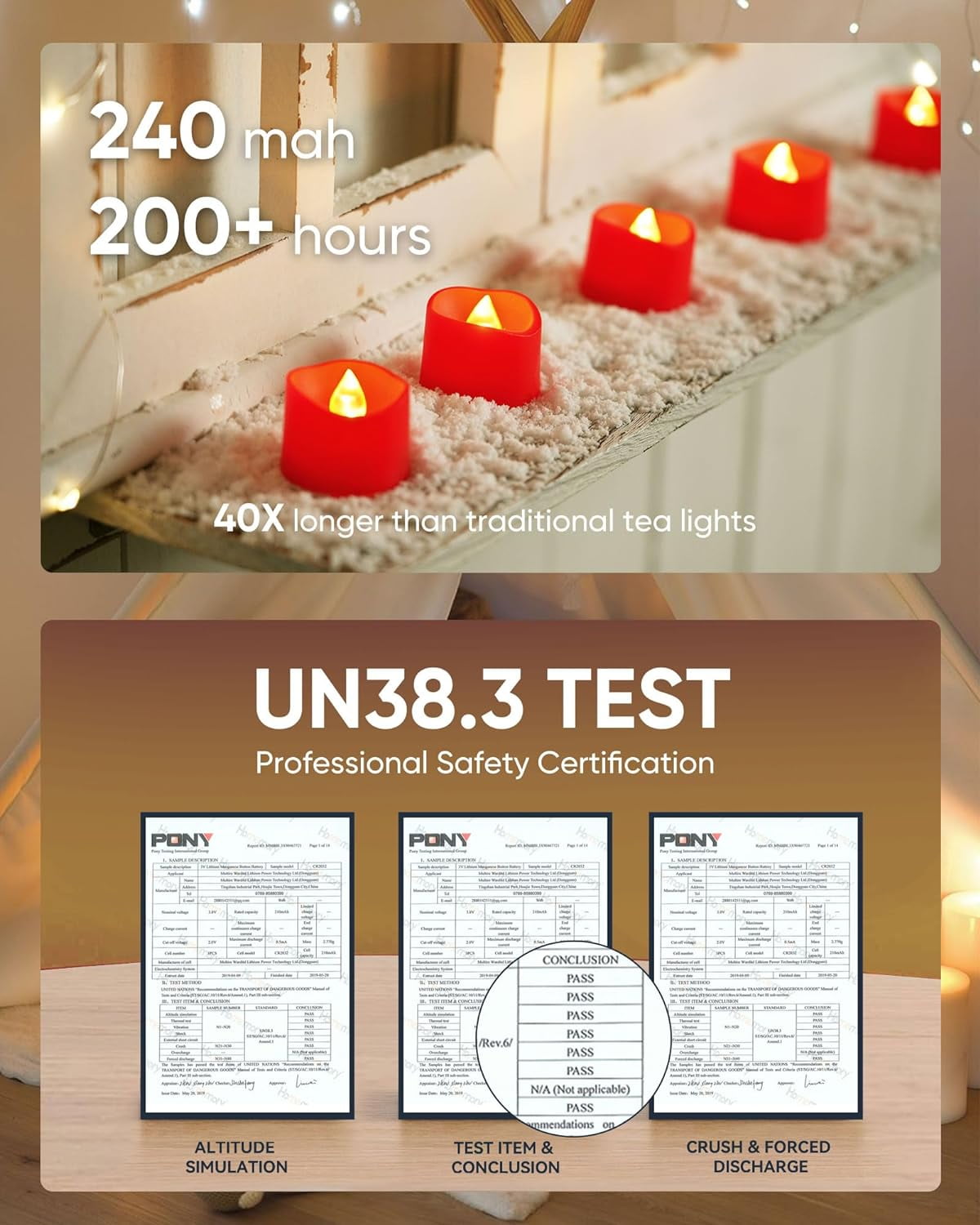 12Pcs Flickering Flameless Candle Battery Operated, 200+Hours Fake Electric LED Tea Lights for Votive, Centerpiece Table Decorations, Wedding, Aniversary, Halloween, Christmas