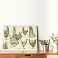 thumbnail image 4 of Gukieu Chickens Print Horizontal Canvas Decorative Painting 12x16 Inch Shrinkage Resistant Frame Hanging Home Wall Art Decor, 4 of 6