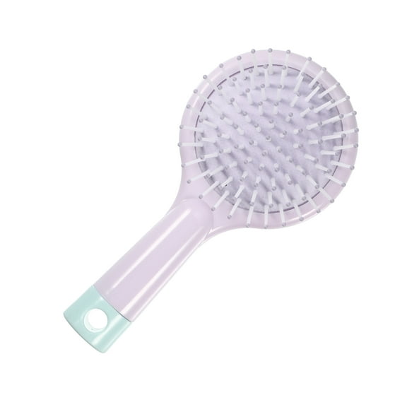 1pc Women Comfortable Airbag Hair Comb for Straight Curly Thick Hair Purple ABS TPR