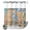 Brown, variant on No Hook Shower Curtain, Seahorse Coastal Shower Curtains for Bathroom with See Through Top Window, Summer Nautical Starfish Coral Beige Waterproof & Washable Bath Curtain 66"x72"