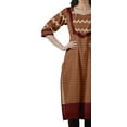 thumbnail image 4 of Moomaya Designer Straight Kurti For Women Printed Indian Tunic Top Long Kurta, 4 of 6
