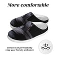 thumbnail image 6 of Haiem Black Cobra Snake Print Women's Fuzzy Memory Foam House Slipper Cozy Home Footwear Non-slip Winter Slippers-42/43, 6 of 7