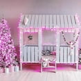 thumbnail image 3 of UTAH-Connectable 100 LED Room Lights, 33ft 8 Modes Pink Christmas Lights Clear Wire, Plug in Pink String Lights Indoor Outdoor for Room Decor Christmas Tree Bedroom Valentines Party, 3 of 4