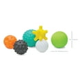 thumbnail image 3 of Infantino Textured Multi Ball Set, Soft Plastic, Baby 6-12 Months, Multi-Color, 6-Piece, 3 of 7