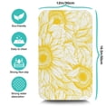 thumbnail image 5 of 2 Pack Washable Rubber Sunflower Cute Floral Dish Drying Mats for Kitchen Counter Home Large Coffee Bar Pad Accessories and Decor for Utensils Stemware (2pcs 19.5''x12''), 5 of 6