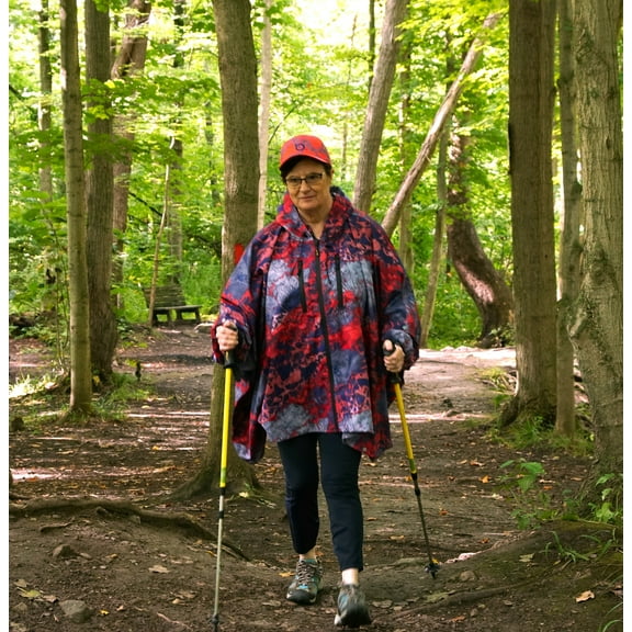 Brella 20K Waterproof Rain Jacket Realtree WAV3 Red White and Blue Unisex