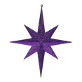 thumbnail image 1 of Vickerman M167566 15.75 in. Purple Glitter Bethlehem Star Ornament, 1 of 2