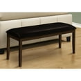 thumbnail image 2 of Brown Upholstered 48" Rectangular Bench - Solid Wood Base For Kitchen With Seat Multiple Rooms, 2 of 2
