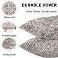 thumbnail image 4 of Waterproof Throw Pillow Covers Set of 2, 26x26 Inch Pink Blue Hydrangea Decorative Pillowcases Outdoor Pillow Slip Cushion Covers Set for Couch Tent Spring Summer Botanical Flowers, 4 of 7
