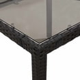 thumbnail image 4 of vidaXL 3 Piece Garden Bistro Set with Cushions Black Poly Rattan, 4 of 4