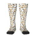 thumbnail image 2 of Lsque Dachshund Dog Puppy Printed Crew Socks Men's Women's LightWeight Thin Casual Calf Socks ,Knee High Socks,Cotton Socks, 2 of 9