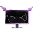 thumbnail image 1 of Funda para monitor Kakurookie 23-34" con orejas de gato, color morado, ضد polvo, 1 of 7