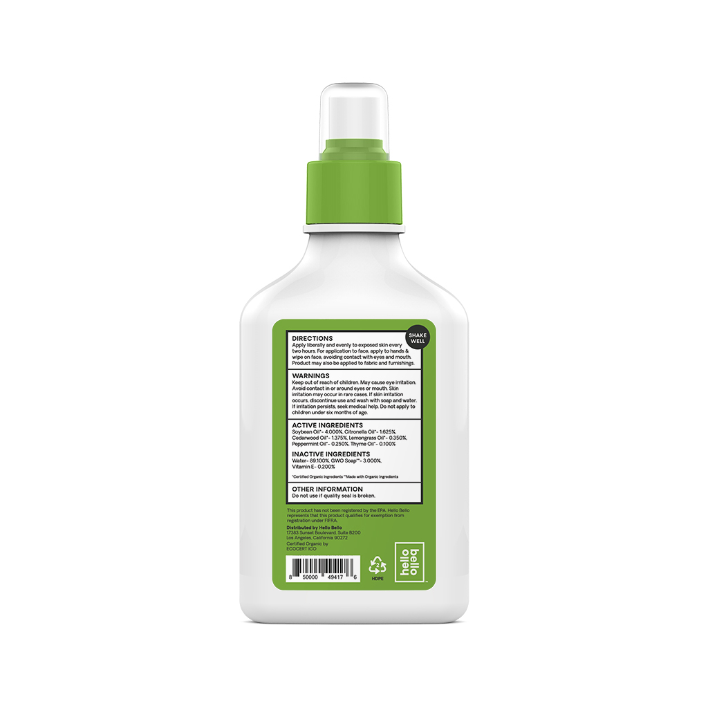 Hello Bello Mosquito Repellent, Made with Plant-Based Oils, 6.7 fl oz - image 2 of 4