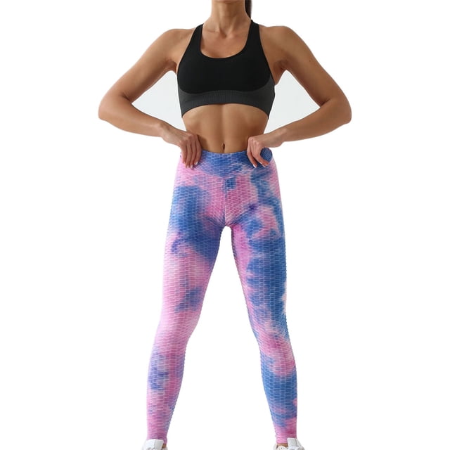 Gibobby Yoga leggings Pantalones de yoga de cintura alta para mujer, mallas elásticas sexys para levantar glúteos, entrenamiento, correr, adelgazar,(I,XL)