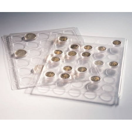 30 Lighthouse - Lighthouse Album Pages for Capsules for 30 or 31mm Coins in Capsules - Fits CAPS 30/31 - 2 Pack of Pages - HALF DOLLARS, GOLD MAPLE LEAF