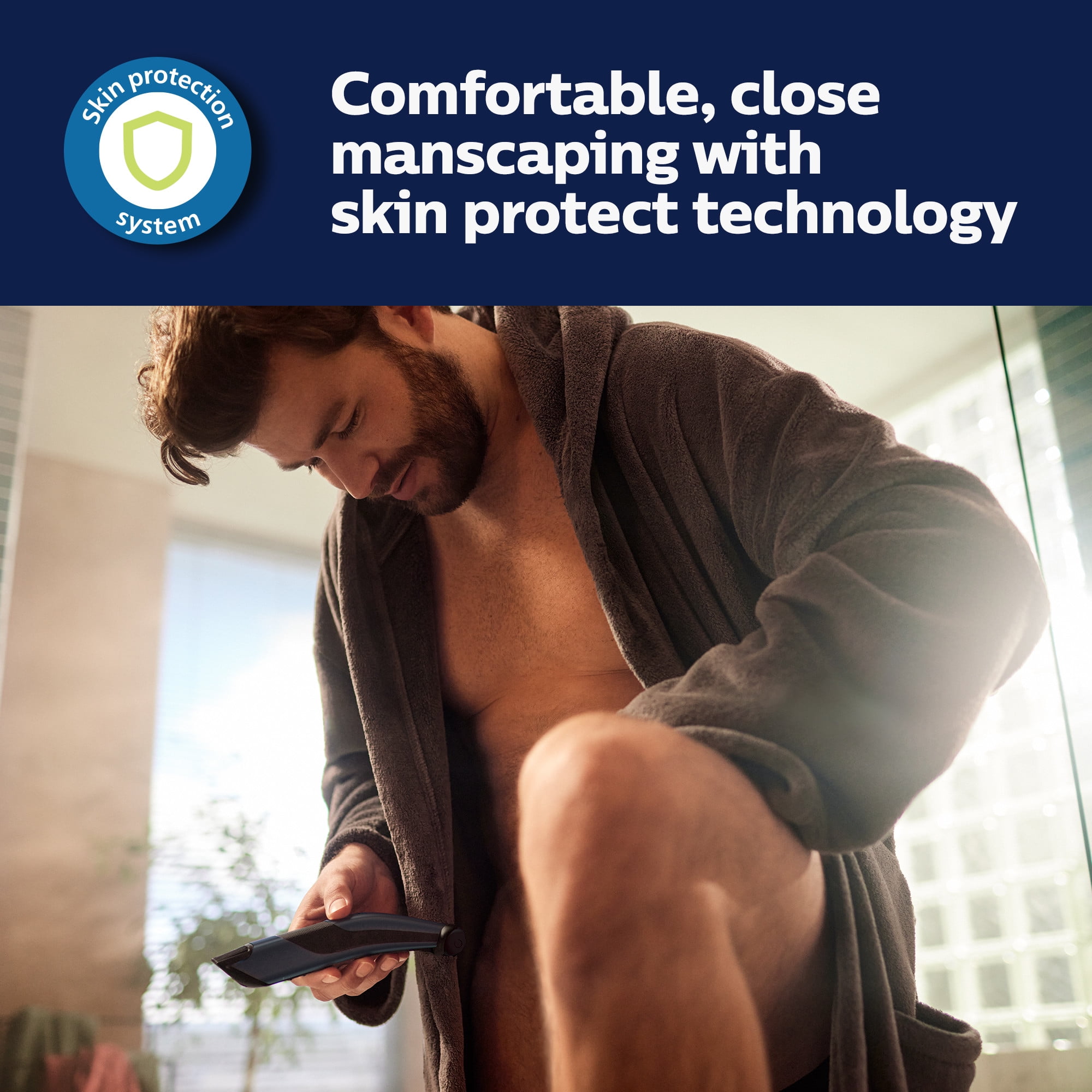 Philips Norelco Bodygroom Series 7000 Showerproof Body & Manscaping Trimmer & Shaver BG7030/49