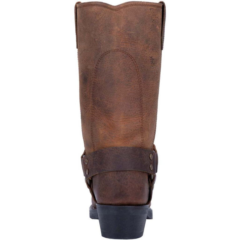 motorcycle boots mens dean harness crazy horse brown di19076