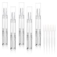 thumbnail image 1 of UPZIGS Paquete de 5 bolígrafos giratorios transparentes de 5 ml para aplicador de aceite de cutícula, bolígrafo de aceite de uñas vacío con punta de pincel, tubo líquido para crecimiento de pestañas,, 1 of 5