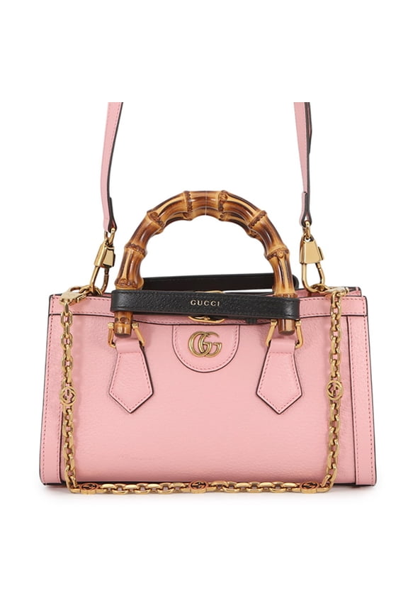 Pre-Owned Gucci Diana Small Leather Handbag 735153 GUCCI 2-way Shoulder Bag for Women