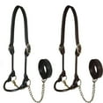 thumbnail image 4 of Derby Originals L Adjustable Leather Horse Show Halter, Black, 4 of 7
