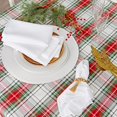 thumbnail image 3 of Tartan Plaid Collection Holiday Dining Table & Kitchen Décor, Rectangle Christmas Tablecloth, 60x84, Red, Green & White, 3 of 6
