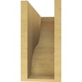 thumbnail image 4 of 6"W x 18"D x 12"H Classic Garner Rough Cedar Woodgrain TimberThane Corbel, Primed Tan, 4 of 6