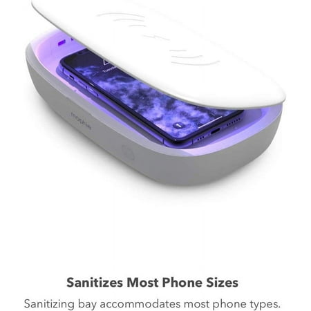 mophie - UV Sanitizer with Wireless Charging - White