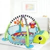 Baby Activity Gym and Ball Pit Turtle Hanging Playing Game Center Fully Expandable Development Station Mat Toy For Infant Toddler Newborns Kids