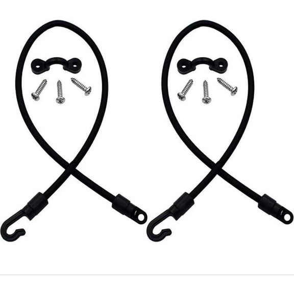 Rod Tamer Deck Mount Rod Straps 2 Pack, 6mm Kayak Boat Fishing Rod Tamer Strap Deck Mount Connector Gunwale Mount Fishing Rod Holders Down Strap