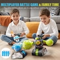 thumbnail image 4 of Juego de 2 robots de combate a control remoto cxjoigxi con sonido y luz, 4 of 7