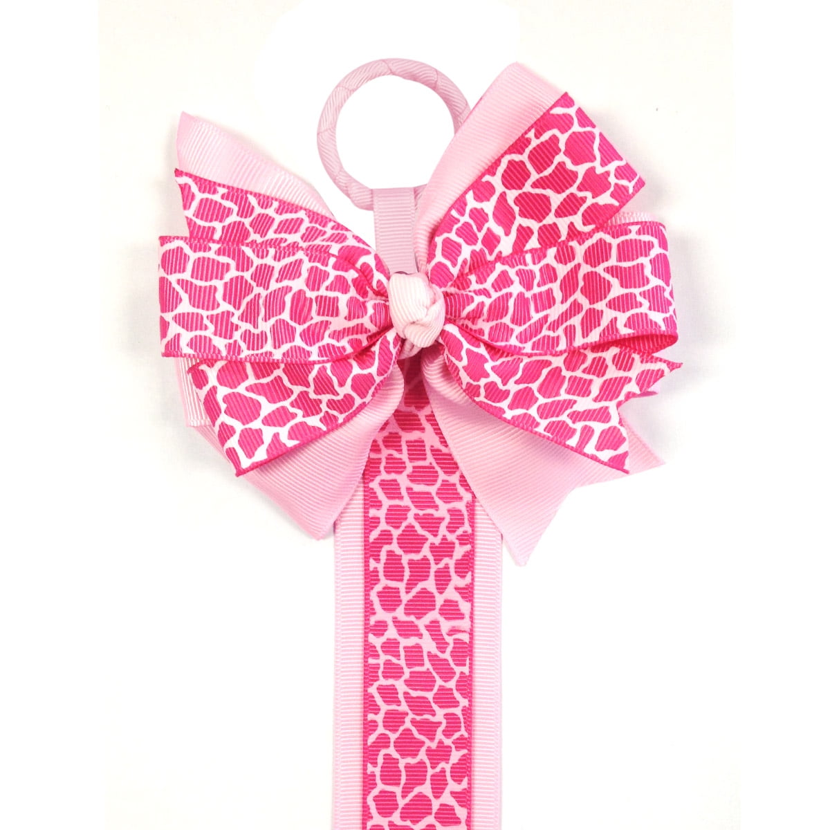 2pcs Mermaid Unicorn Ribbon Hair Bow Holder Storage Polka Dots Hair Clip Holder
