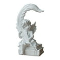thumbnail image 3 of deevoka Cherub Figurines Craft Memorial Figure with Leaves Angel Statue for Bedroom Home right, 3 of 9