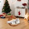 thumbnail image 1 of Cama navideña para gatos, sofá para gatitos, cálida y moderna cama navideña, cómoda cama de dibujos animados para perros, sofá cama para mascotas para, 1 of 8
