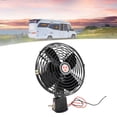 thumbnail image 1 of 12V RV Cooling Fan Heavy Duty Quiet Metal Car Fan with 2 Speed Switch for Trucks RVs Cars Boats Buses Black, 1 of 7
