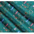 thumbnail image 3 of Soimoi Cotton Cambric Fabric Text,Floral & Bicycle Transport Print Sewing Fabric Yard 56 Inch Wide, 3 of 7