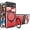 Red, variant on for Google Pixel 9 Pro/Pixel 9 2024  Case with Magnetic Ring Kickstand, Rugged Military Grade Shockproof Heavy Duty Case with Slide Camera Lens Cover for Google Pixel 9 Pro JS-Red