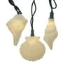 12' Cream White Tropical Themed Decorative Shells Design Party Lights