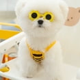 thumbnail image 4 of Traje de baño para perros, bikini de verano para perros, traje de baño de playa, traje de baño para cachorros, camisa para mascotas para perros pequeños (abeja amarilla y negra), 4 of 6