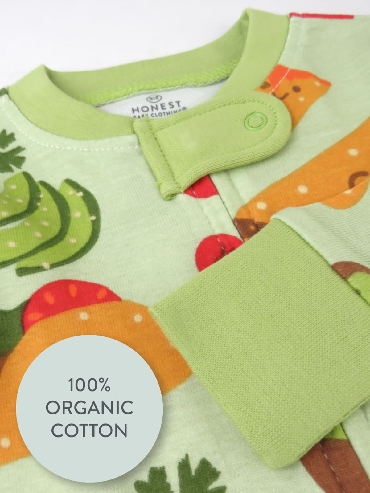 Honest Baby Clothing Organic Cotton Boy/Girl Long Sleeve Snug-Fit Footed Pajamas (12 - 24 Months)