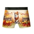 thumbnail image 2 of Happy Thanksgiving Corgi Give Thanks Fall Beanie Scarf Welcome All Over Print Boxer Briefs Underwear for Men Dad Welsh Corgi Dog Lover Gifts Idea - 00020, 2 of 6