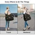 thumbnail image 4 of Cute Bee Travel Tote Bag, Honeycomb Print Design Weekender Duffel, Bumble Bee Pattern Multipurpose Lightweight Carry-on for Business and Travel, 4 of 5