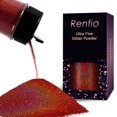 thumbnail image 1 of Renfio Holográfico Ultra Fino Brillo En Polvo Resina Metálica Brillo 2.11 Oz (60G) Copos De Pet Lentejuelas Para Manualidades 1/128"" 0.008"" 0.2Mm Copos De Epoxi Para Vasos Decoraciones De Rosas Limo, 1 of 5